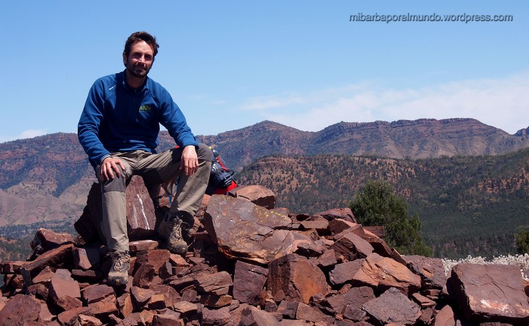 Saúl en Brachina Viewpoint - Outback (Australia)
