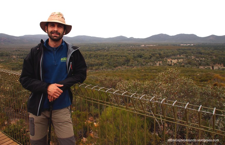 Saúl en Wilpena Pound (Australia)