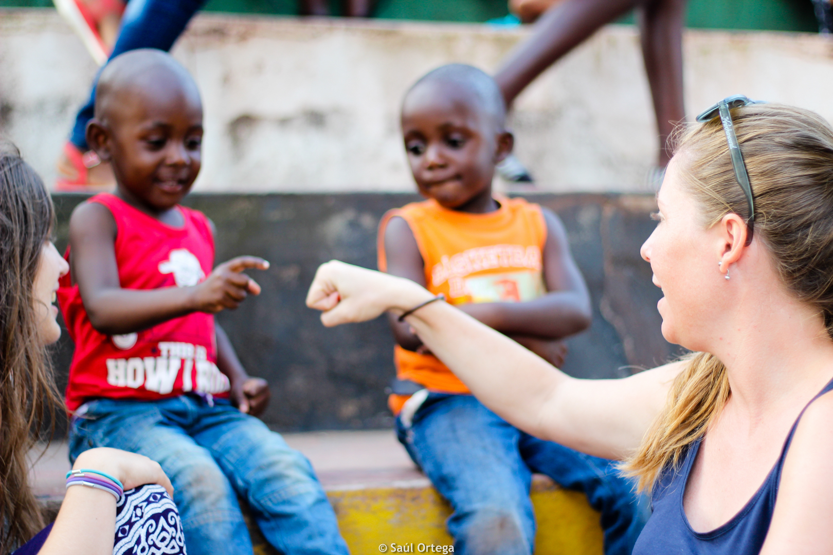 Niños simpáticos en el festival - Quissico (Mozambique)