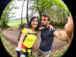 Peregrinos disfrutando del camino